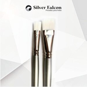 Pincel Plano Sintético Blanco 1703